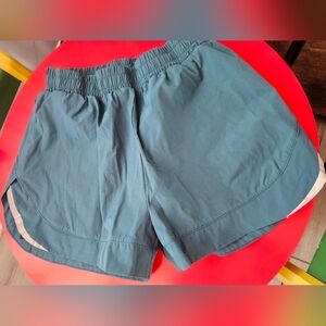 Alphalete Teal Elastic Waistband Shorts